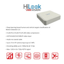 **System with AUDIO** HiLook by Hikvision 4ch Turbo HD kit - DVR - 4 x HD1080P Cameras with audio - 20M Night vision - 500GB HD - 100m Cable