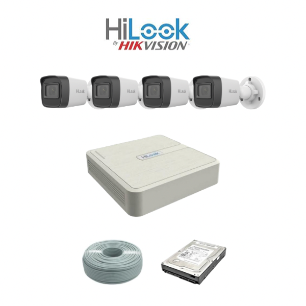 SALE!! HiLook by Hikvision 2MP IP Camera kit 4ch NVR with POE x