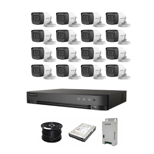 HikVision 16 Ch Turbo HD Kit - 7200 Series DVR up to 4MP - 16 x HD1080