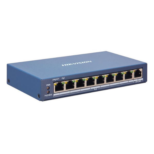 ルーター・ネットワーク機器 NSIE8108 8-Port Gigabit PoE Switch Hikvision 8 Port Fast Ethernet Smart POE Switch