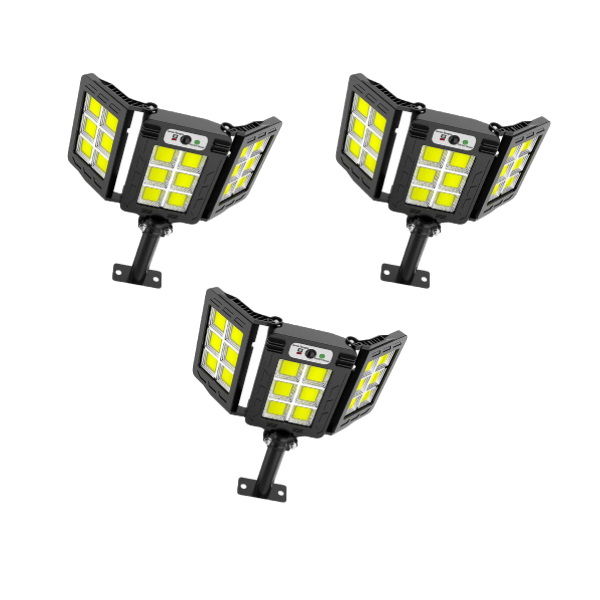 *Pack of 3* Solar Foldable Street Light With Motion Sensor and Remote | 450COB/200W (R599 each)