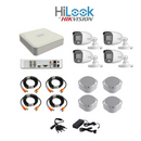 HiLook COLORVU 1080P 4 Channel DVR & 4 Bullet Cameras DIY CCTV KIT