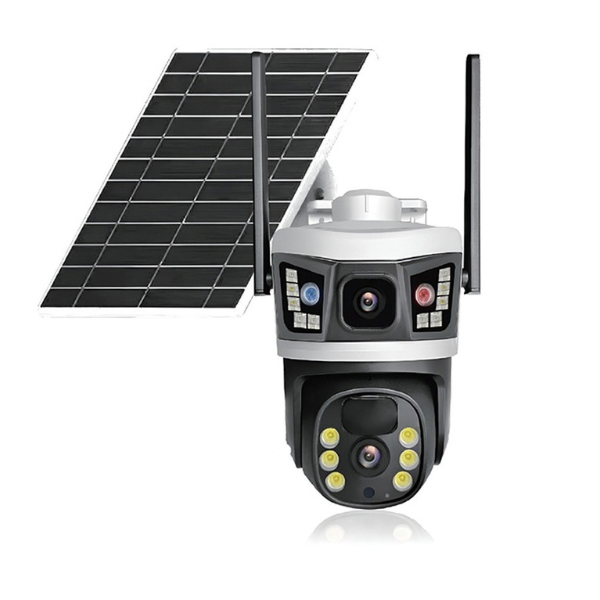 Solar 6MP Dual Lens Solar 4G PTZ Camera | Sim Card Solar 6MP Dual Lens Solar 4G PTZ Camera | Sim Card