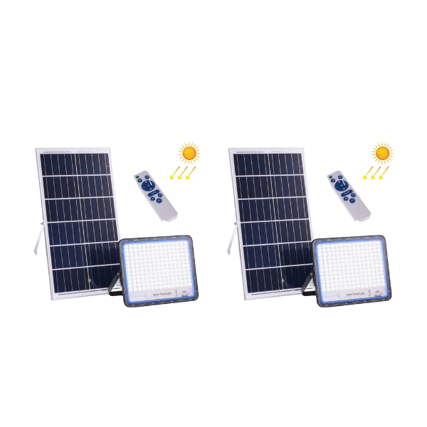***Pack of 2*** Slim Line 400w Solar Floodlight with remote control and day/night function (R1099 Each)