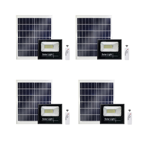 *Pack of 4* Solar 100W LED Flood Light with remote control ( R525 each)
