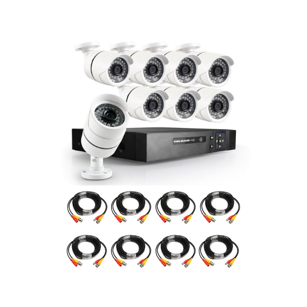 DIY Channel AHD kit with digital camera's, 720P recording and