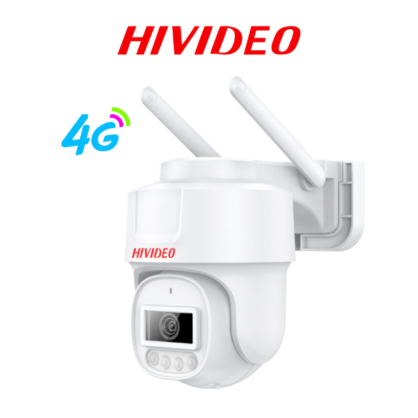 NEW! HiVideo 4MP Smart Dual Light Fixed-focal PT 4G Camera | Work with a Sim Card