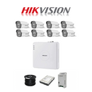 Hikvision 8ch Turbo HD Kit - HD DVR - 8 x 1080p ColorVu cameras - 40m Full colour night vision - 1TB HDD - 100m Cable