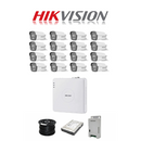 Hikvision 16ch Turbo HD Kit - HD DVR - 16 x 1080p ColorVu cameras - 40m Full colour night vision - 1TB HDD - 100m Cable