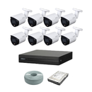 Dahua FULL COLOR 4MP IP POE Camera Kit - 8ch NVR - 8 x 4MP IP FULL COLOR cameras - 1TB HDD - 100M cable - 30M Night vision