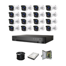 HiLook by Hikvision 16ch Turbo HD kit - 5MP HD 16ch DVR - 16 x HD 5MP Cameras - 20M Night vision - 1TB HD - 100m Cable