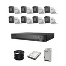 HikVision 8 Ch Turbo HD Kit - Acusense DVR up to 4MP - 8 x HD1080P Camera - 20M Night vision - 1TB HD - 100m Cable
