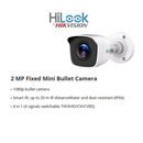 HiLook by HikVision 32 Ch Turbo HD Kit - Embedded DVR - 32 x HD1080P Camera - 20m IR - 2TB HD - 400m Cable