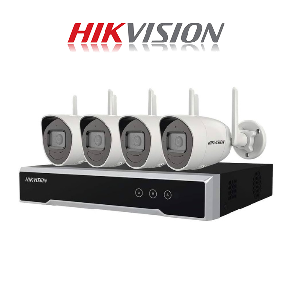 Hikvision 4ch Wireless IP kit, 4ch NVR, 4 x 2MP Wifi cameras, 1TB HDD