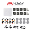 Hikvision 1080P 8 Channel DVR & 8 Bullet Cameras DIY CCTV KIT