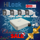 HiLook 2MP Dual Smart-Hybrid Light 4ch Turbo HD kit - DVR - 4 x HD1080P Hybrid Light Camera - 20M Night vision - 500GB HD - 100m Cable