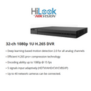 HiLook by HikVision 32 Ch Turbo HD Kit - Embedded DVR - 32 x HD1080P Camera - 20m IR - 2TB HD - 400m Cable