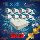 Colour Night vision - Hilook by Hikvision 8ch Turbo HD kit - 8 x 1080p ColorVu cameras - 20m Full colour night vision - 500GB HDD - 100m Cable