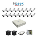 HiLook by HikVision 16 Ch Turbo HD Kit - DVR - 16 x Vari Focul HD1080P Camera - 40M Night vision - 1TB HD - 200m Cable