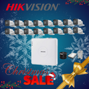 HikVision 16 Ch Turbo HD Kit - Embedded DVR - 16 x HD1080P Camera - 20M Night vision - 1TB HD - 100m Cable