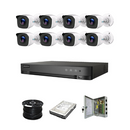 HiLook by Hikvision 8ch Turbo HD kit - 5MP HD 8ch DVR - 8 x HD 5MP Cameras - 20M Night vision - 1TB HD - 100m Cable