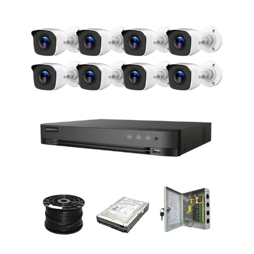 HiLook by Hikvision 8ch Turbo HD kit - 4MP HD 8ch DVR - 8 x HD 4MP Cameras - 20M Night vision - 1TB HD - 100m Cable