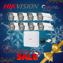 Hikvision 8ch Turbo HD Kit - HD DVR - 8 x 1080p ColorVu cameras - 40m Full colour night vision - 1TB HDD - 100m Cable