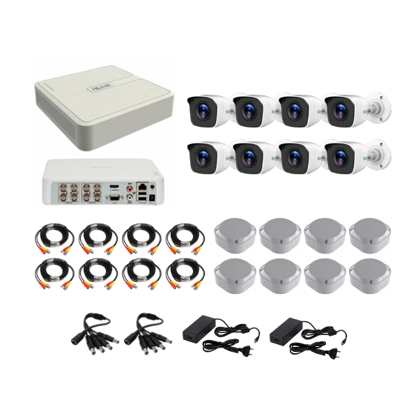 Hilook 1080P 8 Channel DVR & 8 Bullet Cameras DIY CCTV KIT