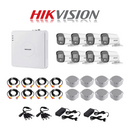 Hikvision 1080P COLORVU 8 Channel DVR & 8 Bullet Cameras DIY CCTV KIT