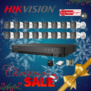 Hikvision 16ch 5MP Turbo HD kit - HD DVR - 16 x 3K 5MP Smart Hybrid Light Audio Camera - 2TB HDD - 100m Cable - 20m Night vision