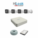 SALE!! HiLook by Hikvision 2MP IP Camera kit - 4ch NVR with POE - 4 x 2MP IP cameras 30m IR - 1TB HDD - 100m Cat5 cable