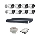 Hikvision 4MP IP camera kit - 16ch 4K NVR - 8 x 4MP AcuSense IP cameras - 2TB HDD - 100M cable - 40M Night vision