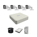 HiLook 2MP AUDIO Smart-Hybrid Light 4ch Turbo HD kit - DVR - 4 x HD1080P Hybrid Light Camera - 20M Night vision - 500GB HD - 100m Cable