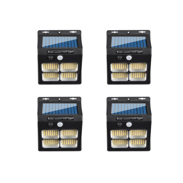 **Pack of 4**  Solar Powered LED wall light with motion sensor ( R120 each)