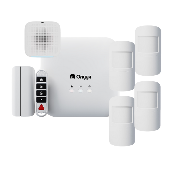 SALE! Onyyx Wireless Alarm System Kit | 4x PIRs | Outdoor Siren