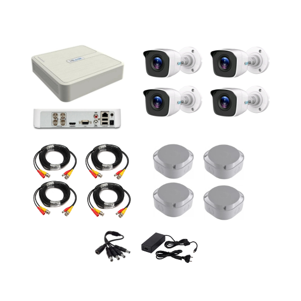 Hilook 1080P 4 Channel DVR & 4 Bullet Cameras DIY CCTV KIT