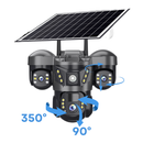 NEW! 4G Solar 3 Lens 4G Solar CCTV Camera | Works with a Sim Card