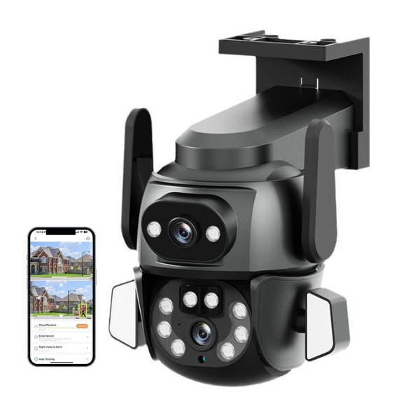 NEW! Wireless 4K Security Camera | Dual Lens
