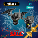 *Pack of 2* V380 Pro Pan Tilt WiFi 4K Solar Security Camera | 3 Cameras