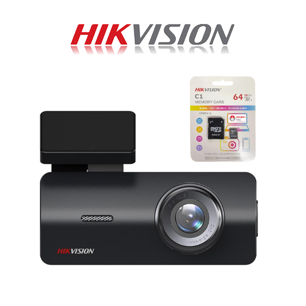NEW! Hikvision 2MP WiFi Dashcam with 64GB SD Card