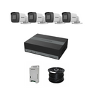 HikVision 4 Ch Turbo HD Kit - NEW 4ch eDVR - 4 x HD1080P Camera - 20M Night vision - 330GB - 100m Cable