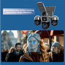 NEW! 4G V380 Three Lens AI Solar CCTV Camera | 10X ZOOM Works with a Sim Card