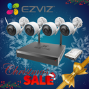 EZVIZ 3MP H3 Wireless 8 Channel Kit | 4 Cameras | 1TB HDD
