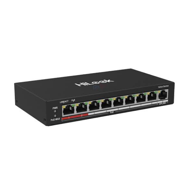 HiLook 8 Port Fast Ethernet Unmanaged POE Switch