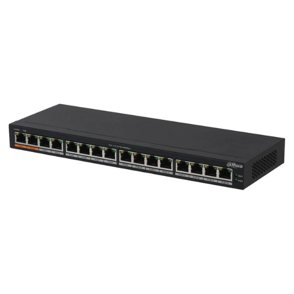 Dahua Switch Managed 16 PoE 10/100 2-Port GB RJ45 2-Port GB SFP 190W