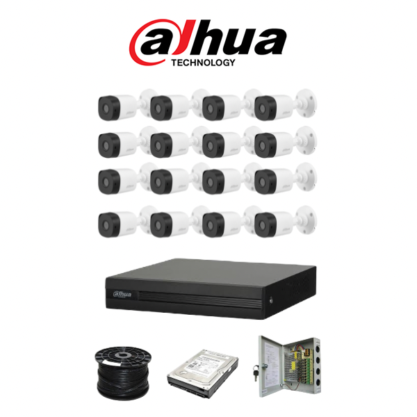 Dahua 16ch HDCVI kit - Pentra-Brid XVR - 16 | South Africa