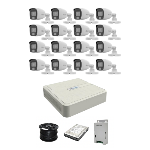 HiLook 2MP Dual Smart-Hybrid Light 16ch Turbo HD kit DVR 16 x HD10