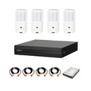 Dahua 4 Channel Hidden Pinhole DIY CCTV system