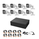 HILOOK 8Ch 2MP eDVR 512GB Bullet CCTV DIY Kit | Smart Hybrid