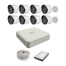 HiLook by Hikvision 8ch ColorVu IP Kit - 8ch NVR - 8 x 4MP IP ColorVu bullet cameras 30m Night vision, 2TB HDD, 100m. Cable